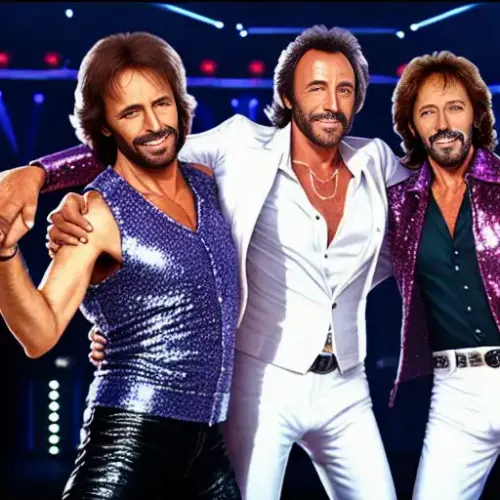 Generated image of Bruce Springsteen and Bee Gees
